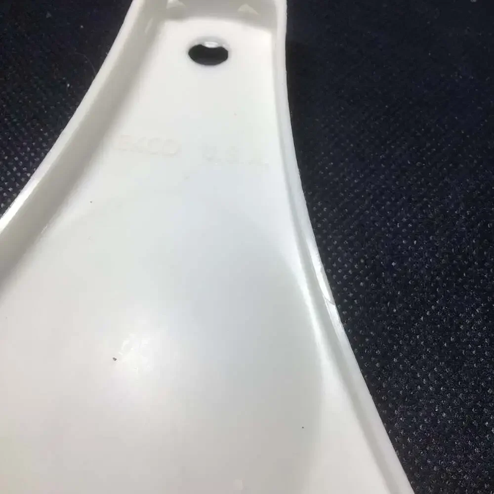 Vintage EKCO U.S.A. White Plastic 3-Well Spoon Rest